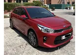 2018 Kia Rio hatchback in red