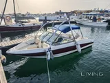 Bayliner 5.3 m boat with trailer, paid parking, and major recent service