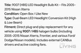 400W High-Output LED Headlight Bulbs – Used 1 Week Only