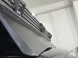 Roof tent and awning and shower tent and spare tire storage with windshield 