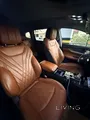 Lady drive car neat and clean