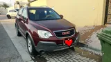 Lady driven car buy and drive.