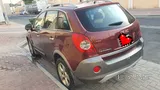 Lady driven car buy and drive.