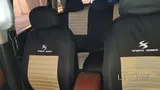 Lady driven car buy and drive.