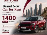 PRICE DROPPED MONTH 1400 QARONLY FOR KIA SONET 2026 MODEL CALL 39961199/39961188