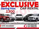 EXCLUSIVE CAR RENTAL !STARTING FROM 1300 QAR ! CONTACT:39981188/39961199