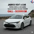 TOYOTA COROLLA  FOR RENT