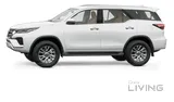 تويوتا فورتنر 2021 SUV للإيجار - أبيض، 7 مقاعد