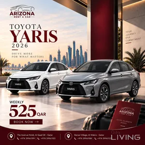 TOYOTA YARIS 2026 MODEL 0 KM AVAILABLE FOR RENT MOB:39961199/39961188/39961123