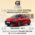 LIMITED STOCK !!! MG 3 AVAILABLE FOR RENT CONT NOW: 77998085/33377798