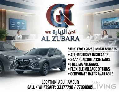 Suzuki Fronx 2026 - Grey Crossover for Rent Available Cont. 77998085/33377798