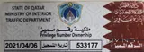 Registered Significant Plate Number