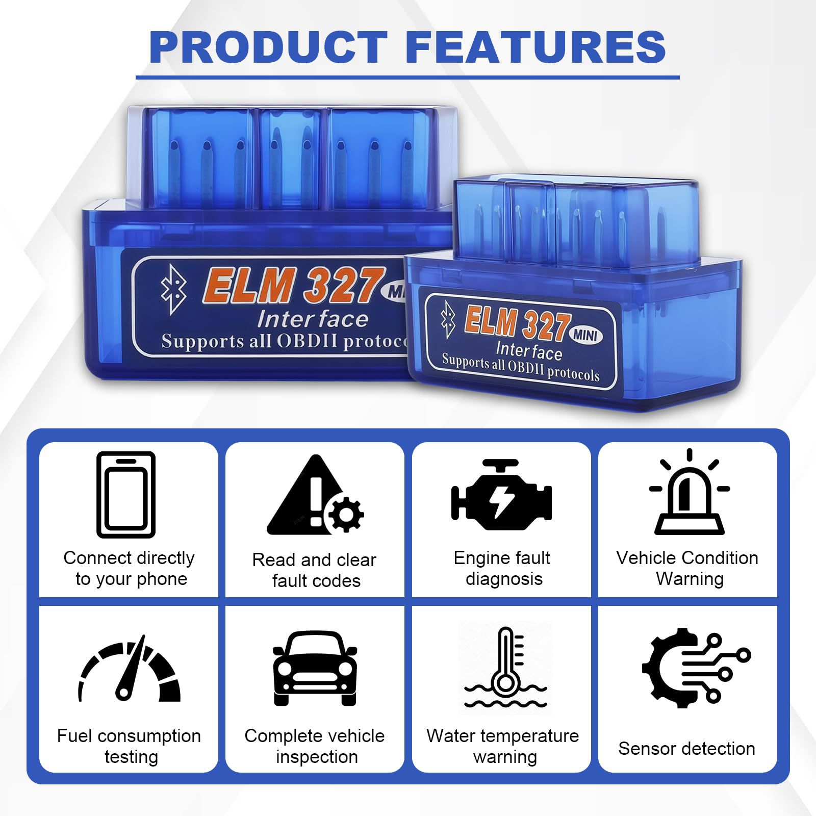 OBD2 Scanner ELM327 Car Diagnostic Detector